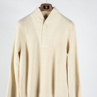 Cream Alpaca Submariner Henley - Mr.Derk