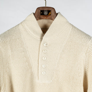 Cream Alpaca Submariner Henley - Mr.Derk