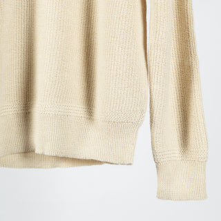 Cream Alpaca Submariner Henley - Mr.Derk