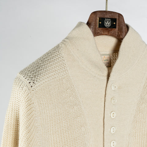 Cream Alpaca Submariner Henley - Mr.Derk