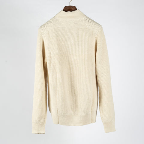 Cream Alpaca Submariner Henley - Mr.Derk