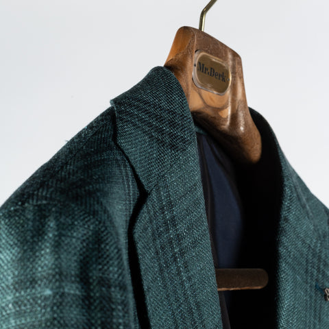 Tagliatore Green & Navy Check Summer Blazer 3