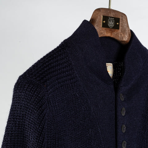 Vintage Navy Alpaca Submariner Henley - Mr.Derk