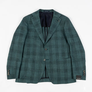 Tagliatore Green & Navy Check Summer Blazer 9