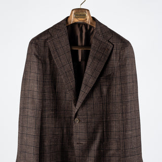 Tagliatore Brown Check Summer Blazer 8