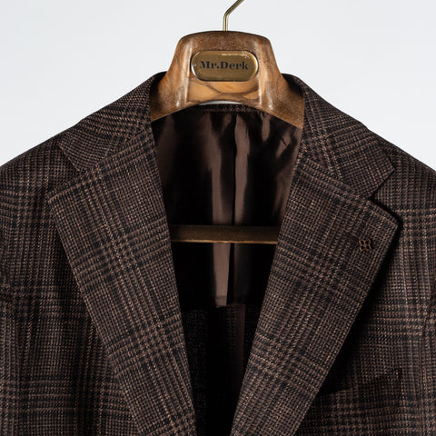 Tagliatore Brown Check Summer Blazer 7