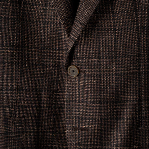 Tagliatore Brown Check Summer Blazer 5