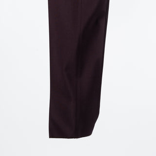 Tagliatore Burgundy Wool Suit - Black, Wool, Silk, Oxford, Tailored Fit, Textured, Made In Italy - View 15
