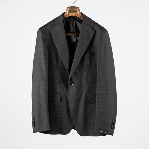 Tagliatore Textured Charcoal Stretch Suit 1