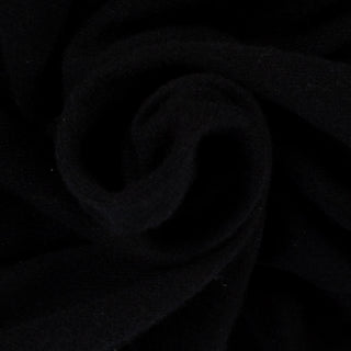 Gran Sasso Black Felted Cashmere Knitted Zip Sweater - Cashmere, Flannel, Italian, Made In Italy - Alternate View