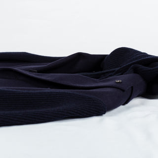 Gran Sasso Navy Super Geelong & Flannel Hooded Blazer - Wool, Flannel, Italian, Knit, Made In Italy - View 8