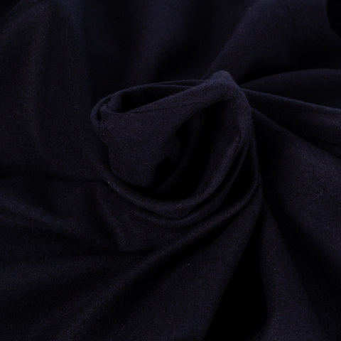 Gran Sasso Navy Super Geelong & Flannel Hooded Blazer - Wool, Flannel, Italian, Knit, Made In Italy - Alternate View