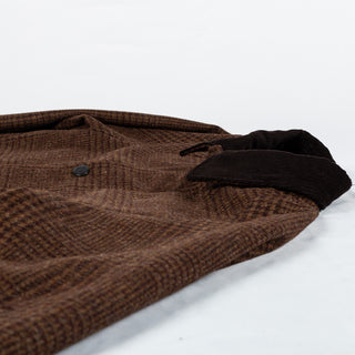 Barbour Brown Checked Tracker Wool Jacket 8