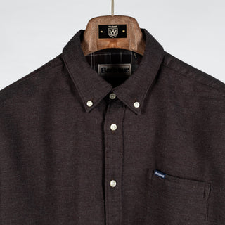 Barbour Brown Herringbone Buckley Button Down Shirt 7