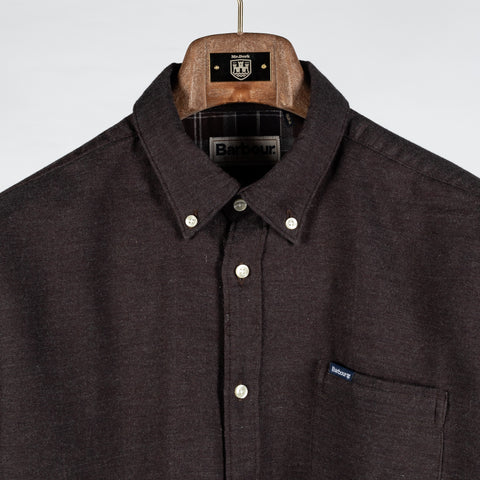 Barbour Brown Herringbone Buckley Button Down Shirt 7