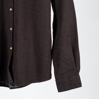 Barbour Brown Herringbone Buckley Button Down Shirt 4