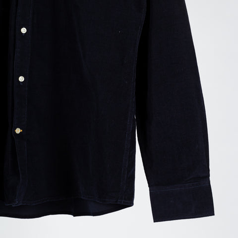 Barbour Navy Corduroy Ramsay Button Down Shirt 4