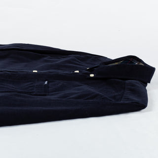 Barbour Navy Corduroy Ramsay Button Down Shirt 8