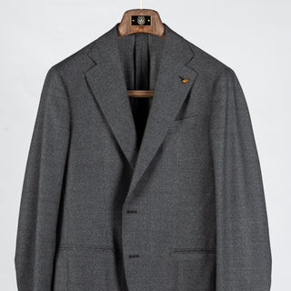 Latorre Textured Mid Grey Unlined Wool Blazer 6