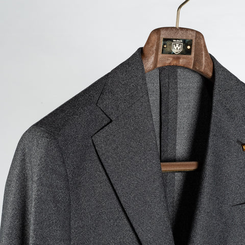 Latorre Textured Mid Grey Unlined Wool Blazer 3