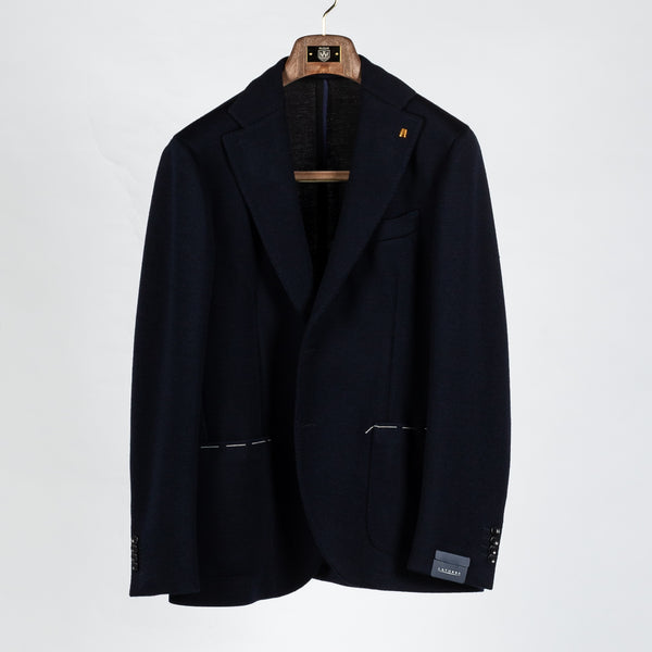 Navy Knitted Blazer