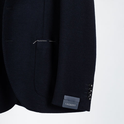 Latorre Navy Knitted Blazer 4