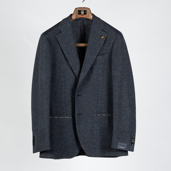 Textured Mottled Navy Blazer