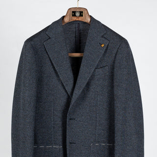 Latorre Textured Mottled Navy Blazer 6