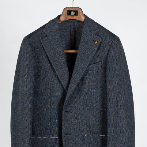 Latorre Textured Mottled Navy Blazer 6