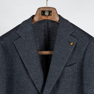 Latorre Textured Mottled Navy Blazer 7