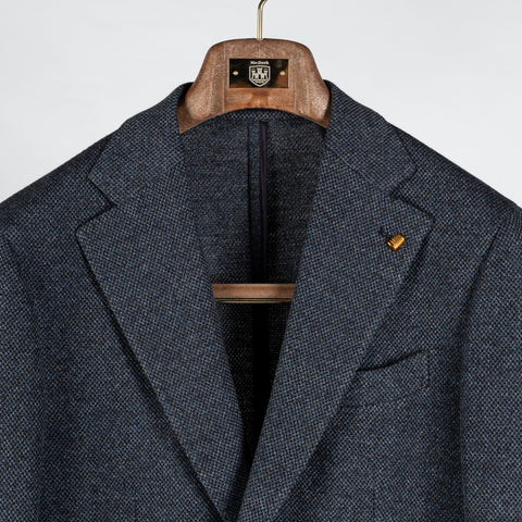Latorre Textured Mottled Navy Blazer 7
