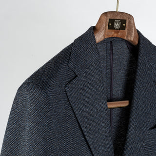 Latorre Textured Mottled Navy Blazer 3