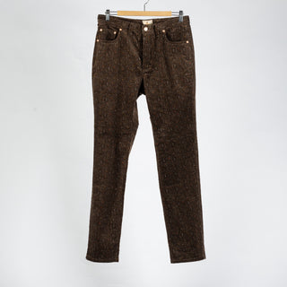 Wythe Rustic Brown Donegal Corduroy Five Pocket Pants 1