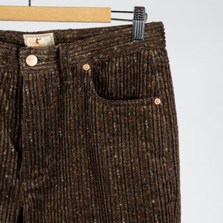 Wythe Rustic Brown Donegal Corduroy Five Pocket Pants 4