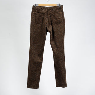 Wythe Rustic Brown Donegal Corduroy Five Pocket Pants 5