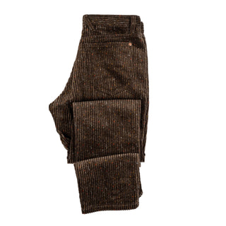 Wythe Rustic Brown Donegal Corduroy Five Pocket Pants 8