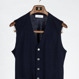 Gran Sasso Navy 5 Wool Vest 5