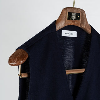 Gran Sasso Navy 5 Wool Vest 3