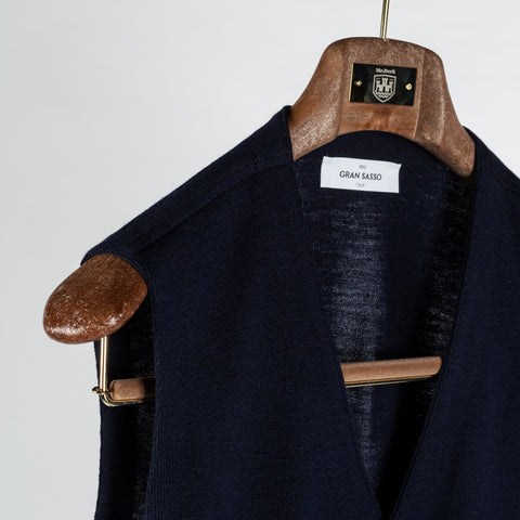 Gran Sasso Navy 5 Wool Vest 3