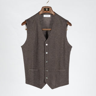 Gran Sasso Grey-Brown 5 Wool Vest 1