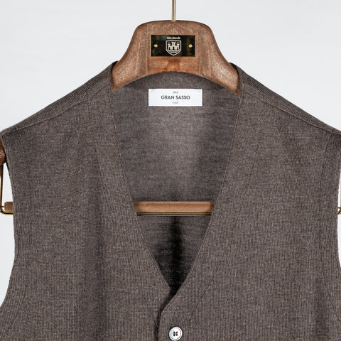 Gran Sasso Grey-Brown 5 Wool Vest 6