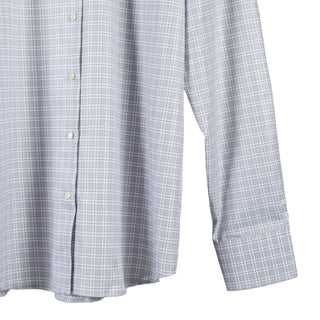 Stenstrom Grey Checked Twill Dress Shirt 4