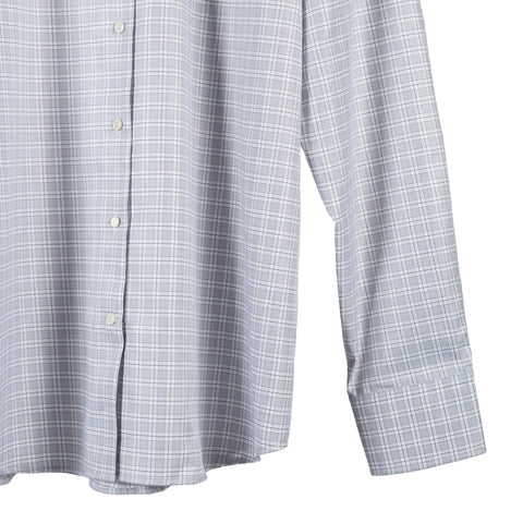 Stenstrom Grey Checked Twill Dress Shirt 4