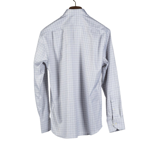 Stenstrom Grey Checked Twill Dress Shirt 5