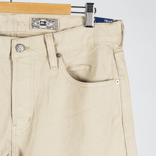 AG Tellis Selvage Marble Tan Denim 4