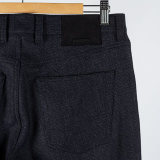 Alberto Stretch Midnight Blue Ceramica Pipe Trousers - Polyester, Viscose, Stretch, Regular Fit - View 8