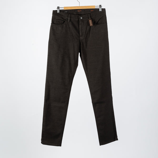 Dark Green Pipe Trousers