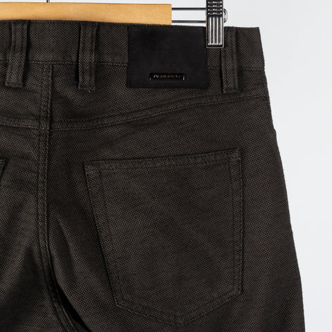 Alberto Dark Green Pipe Trousers - Tan, Wool, Cotton, Polyester, Regular Fit - View 8