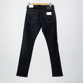 AG Tellis New Union Dark 12oz Denim - Navy, Cotton, Denim, Leather, Tapered - View 5