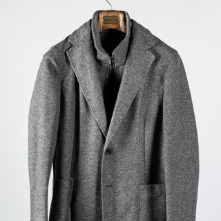 Fradi Grey Giacca Uomo Jacket Blazer - Wool, Italian, Made In Italy - View 7